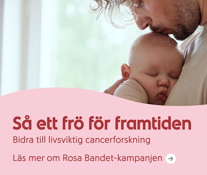 Så ett frö för framtiden. Bidra till livsviktig cancerforskning. Läs mer om Rosa Bandet-kampanjen.