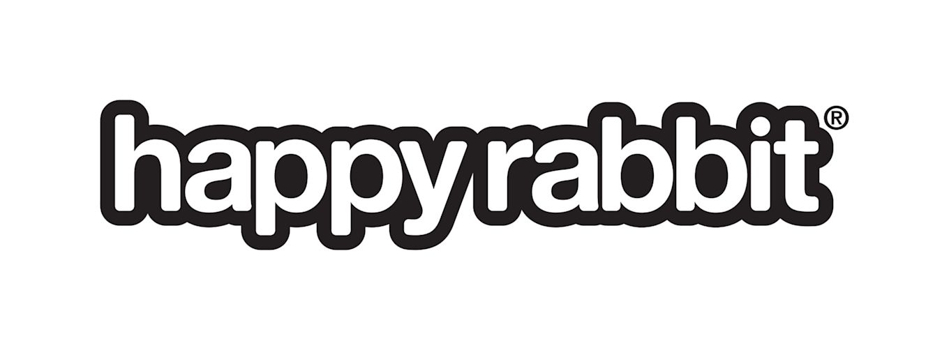Text: Happy Rabbit
