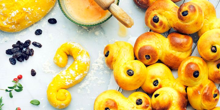 Lussekatter och saffran.