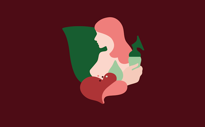 Illustration bröstpump