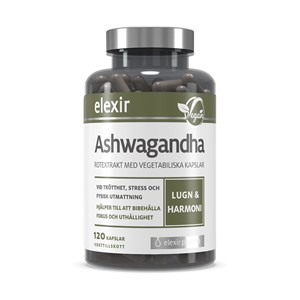 Elexir Ashwagandha 120 vegetabiliska kapslar