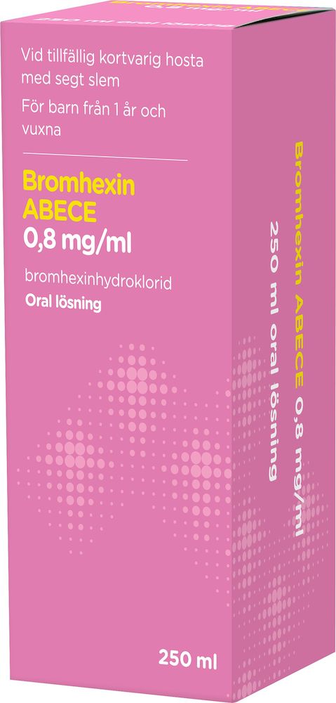 Bromhexin ABECE Oral lösning 0,8 mg/ml 250 ml
