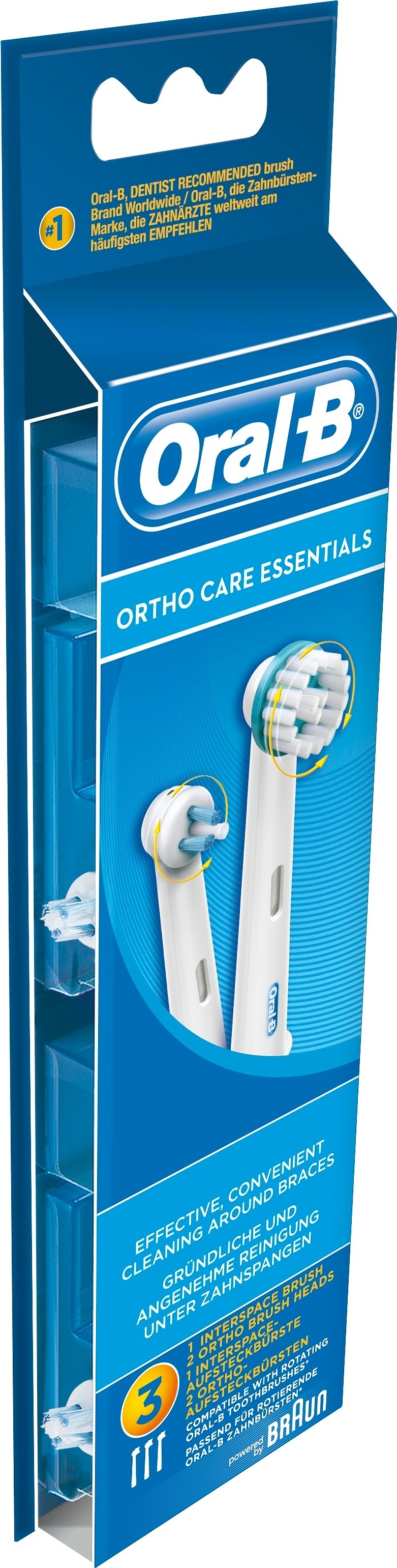 Oral-B Ortho Care Essentials Borsthuvud Refill 3-pack