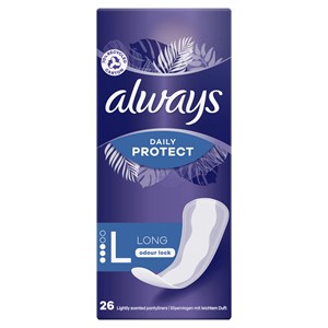 Always Dailies Large Extra Protect Trosskydd Med Mild Doft 26 st