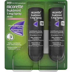 Nicorette Fruktmint munhålespray 1 mg/spray 300 sprayningar