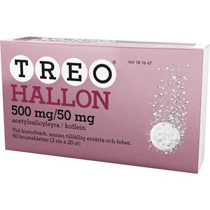 Treo Hallon brustablett 500mg/50mg, 60 (3x20) st