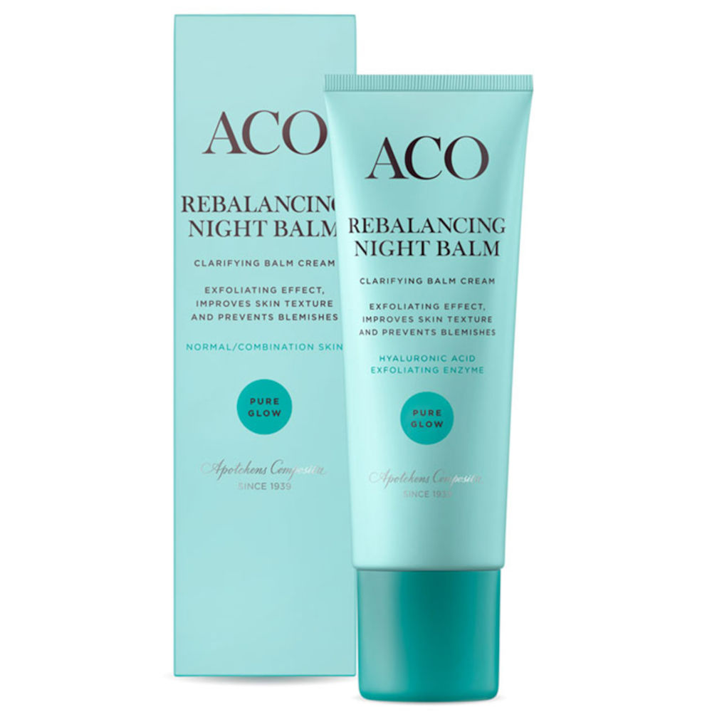 ACO Face Pure Glow Rebalance Night Balm Parfymerad 50 ml