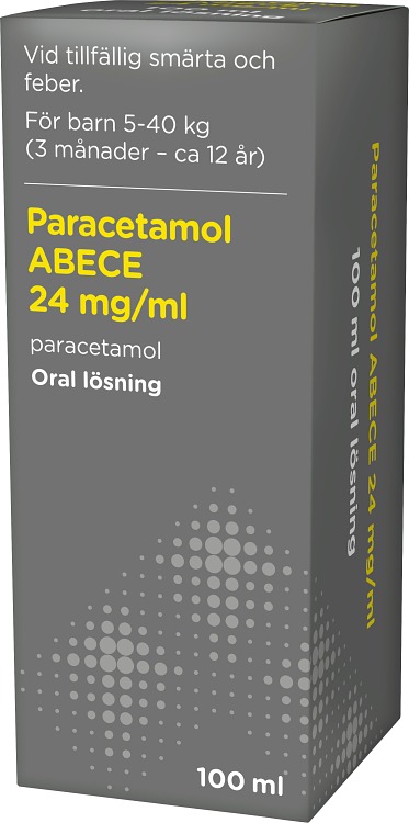 Paracetamol ABECE Oral lösning 24 mg/ml 100 ml
