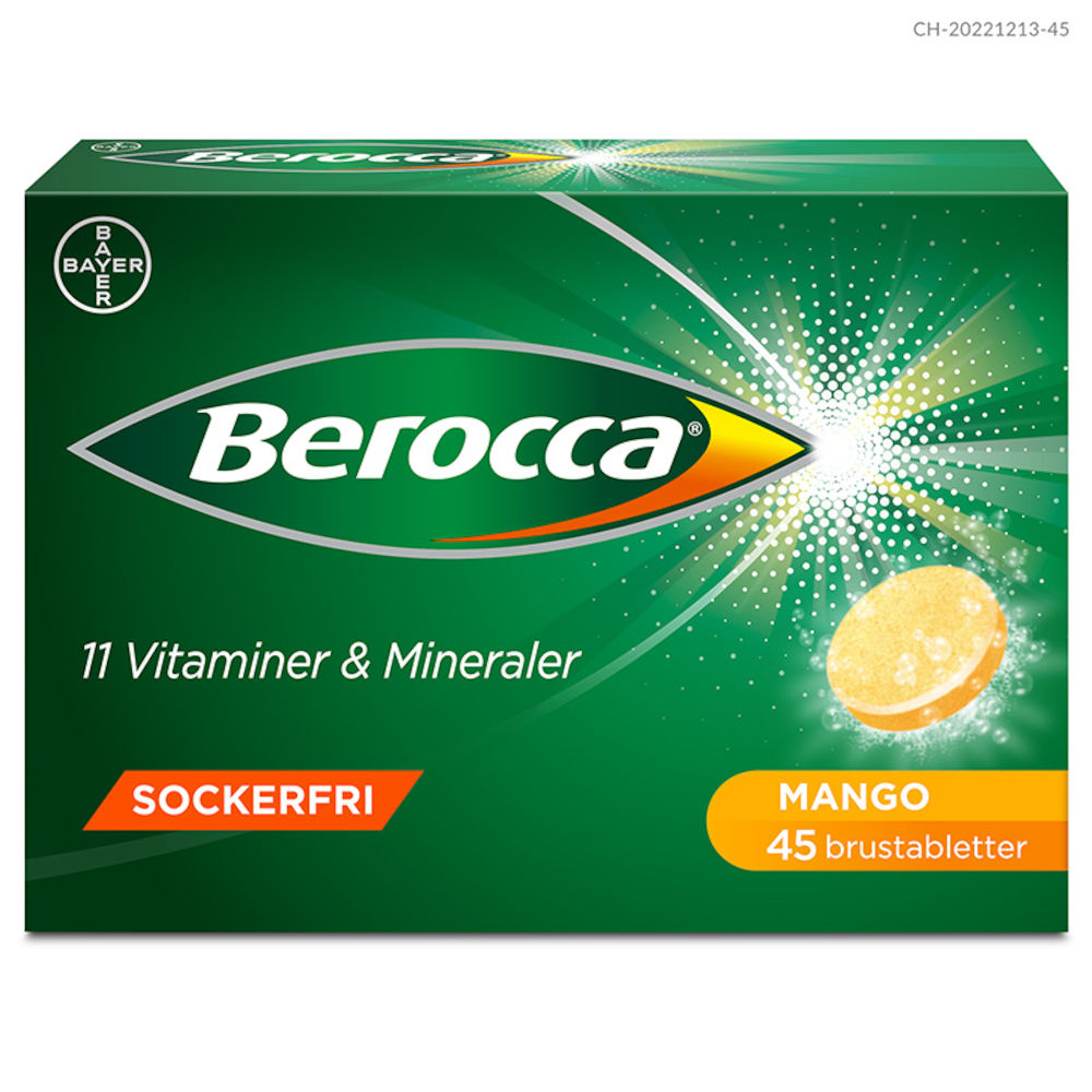 Berocca Energy Mango Brustablett 45 st