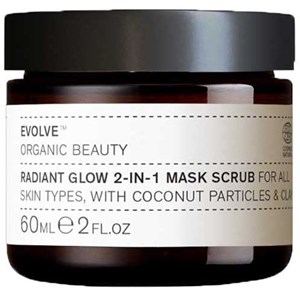 Evolve Organic Beauty Radiant Glow 2-in-1 Mask Scrub 60ml