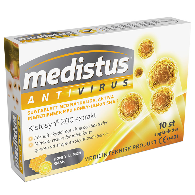 Medistus Antivirus Honey Lemon 10 sugtabletter