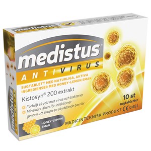 Medistus Antivirus Honey Lemon 10 sugtabletter