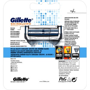 Gillette Skinguard Sensitive Rakblad för män 4 st