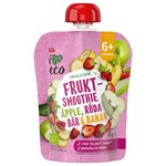 ICA I Love Eco Frukt & Yoghurtsmoothie Äpple Banan Hallon Jordgubb 90 g