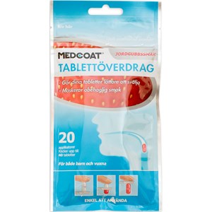 Medcoat tablettöverdrag 20 applikatorer, smak jordgubb 20styck