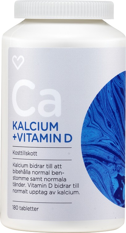 Hjärtats Kalcium + Vitamin D 180 tabletter