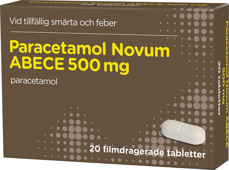 Paracetamol Novum ABECE filmdragerad tablett 500 mg 20 st