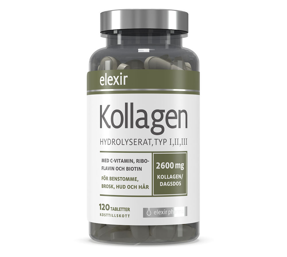 Elexir Kollagen Hydrolyserat 120 tabletter