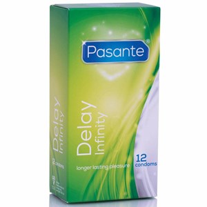 Pasante Delay Infinity Kondomer 12-pack