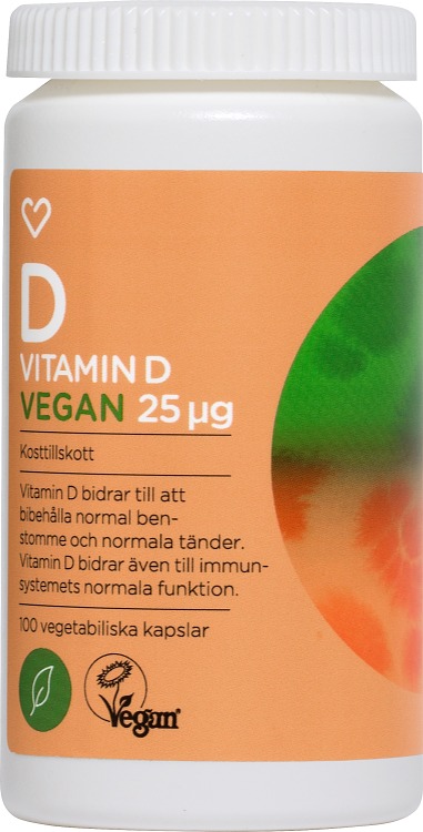 Hjärtats Vitamin D3 Vegan Kapsel 100st