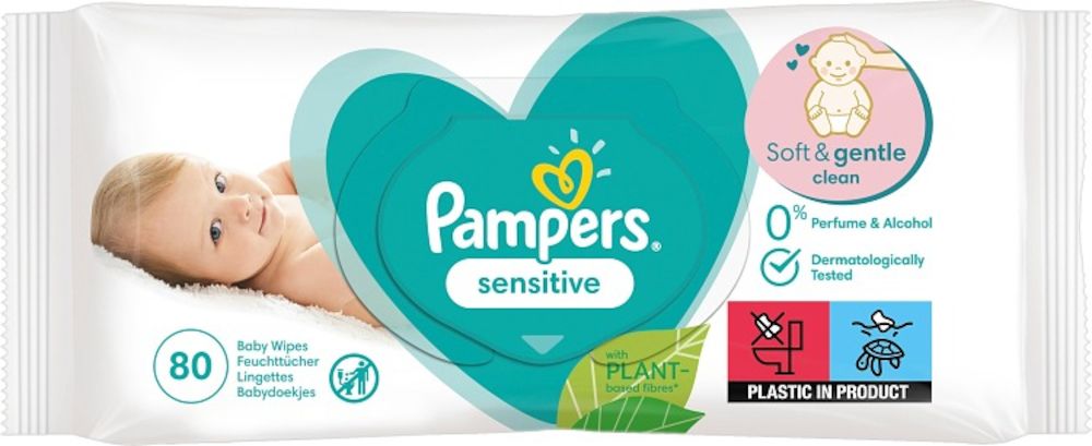 Pampers Sensitive Baby Våtservetter 80 st