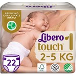 Libero Touch 1 Blöja 2-5kg 22 st