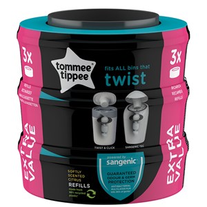 Tommee Tippee Sangenic Twist & Click Refill 3-pack