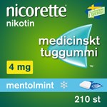 Nicorette Mentolmint medicinskt tuggummi 4 mg 210 st