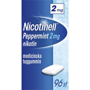 Nicotinell Peppermint Medicinskt tuggummi 2 mg 96 st