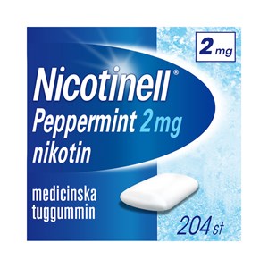Nicotinell Peppermint Medicinskt tuggummi 2 mg 204 st