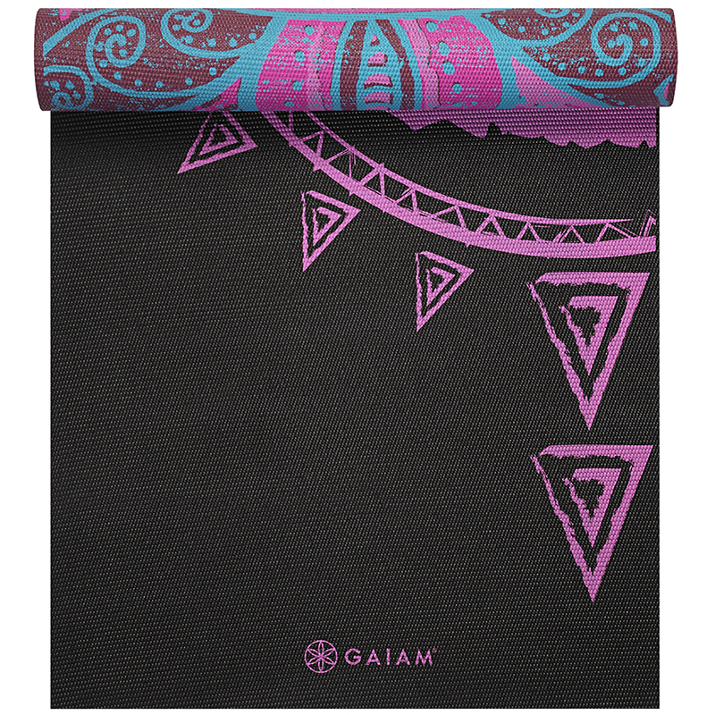 Gaiam Yoga Mat 6 mm Reversible Be Free