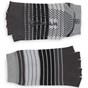 Gaiam Toeless Yoga Socks Grey/Black/Lt Grey