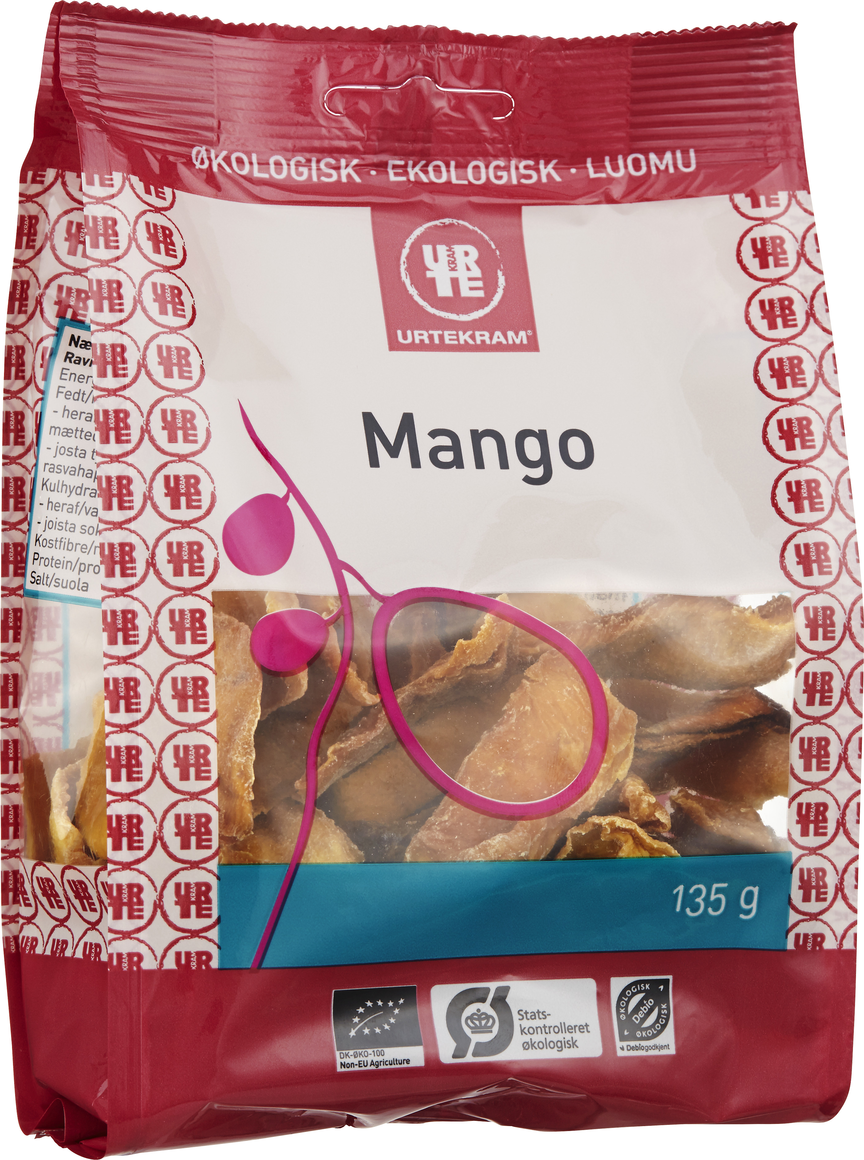 Urtekram Torkad Mango Eko 135 g