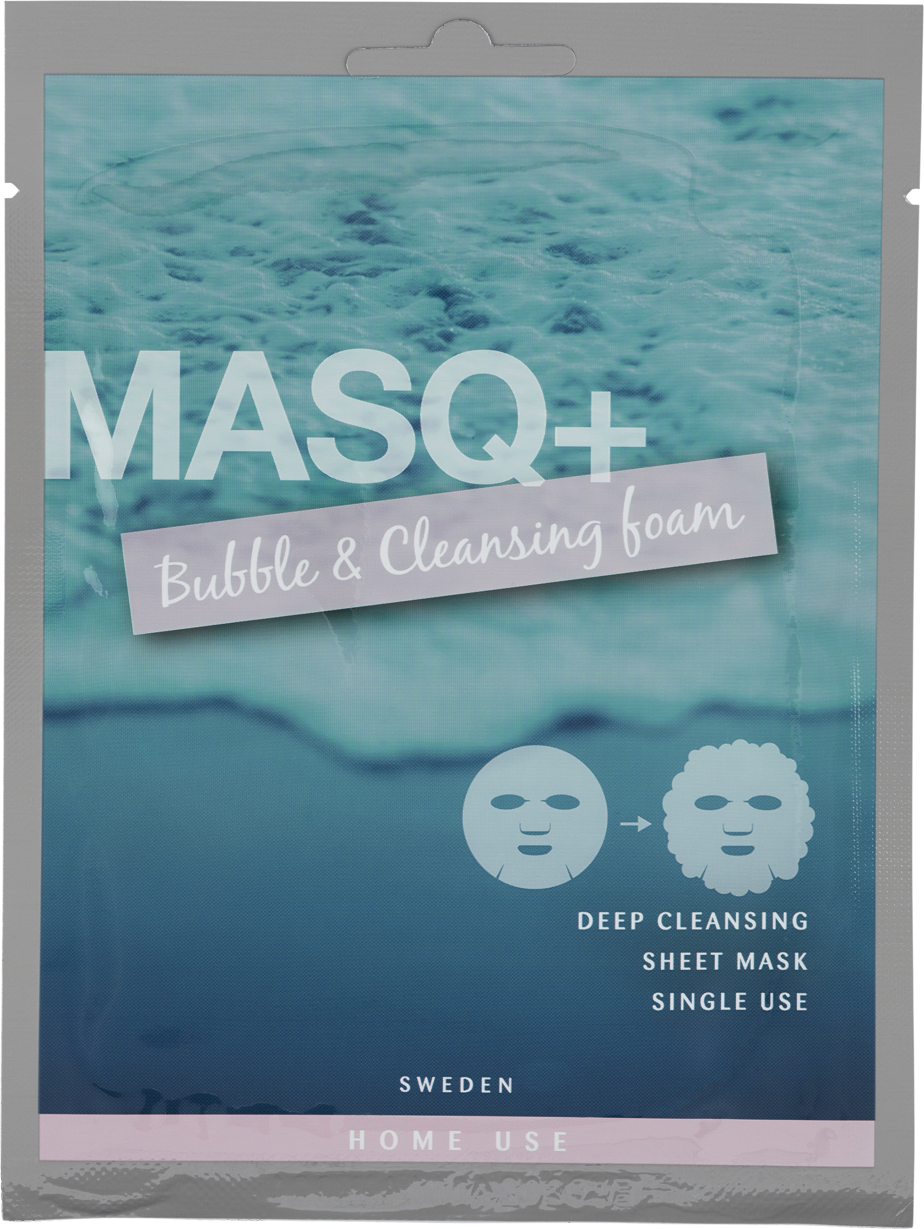 MASQ+ Bubble & Cleansing Foam Djuprengörande ansiktsmask 1st