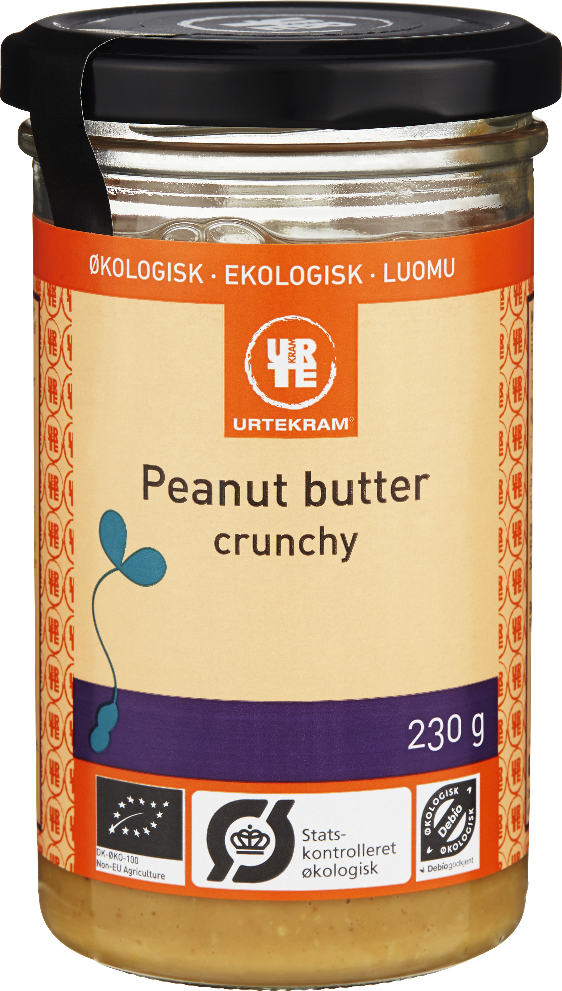 Urtekram Peanut Butter Crunchy 230 g