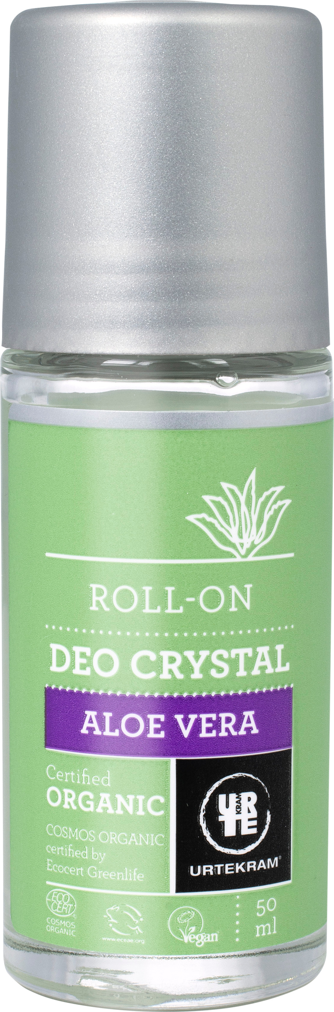 Urtekram Aloe Vera Deokristall Roll-On 50 ml