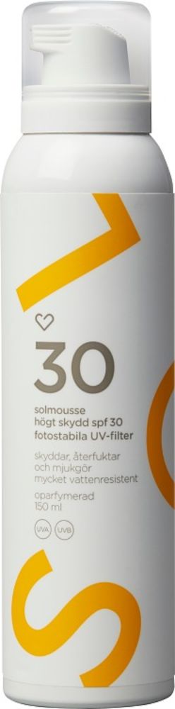 Hjärtats Solmousse SPF30 Oparfymerad 150 ml