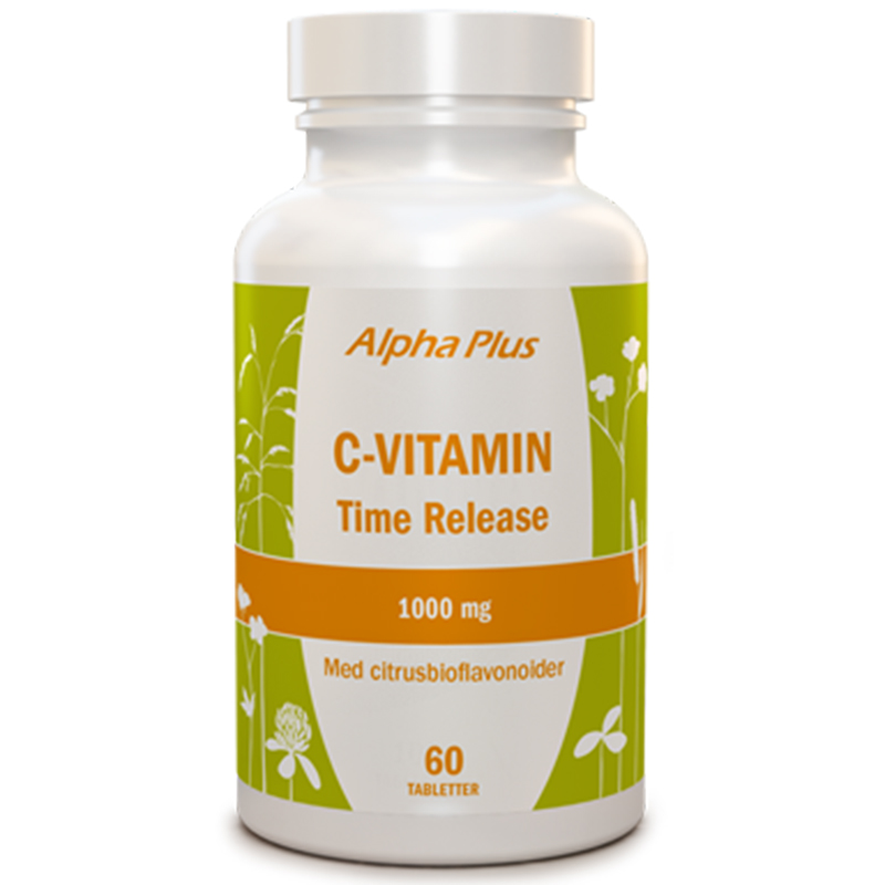 Alpha Plus C-vitamin Time Release 1000 mg 60 tabletter