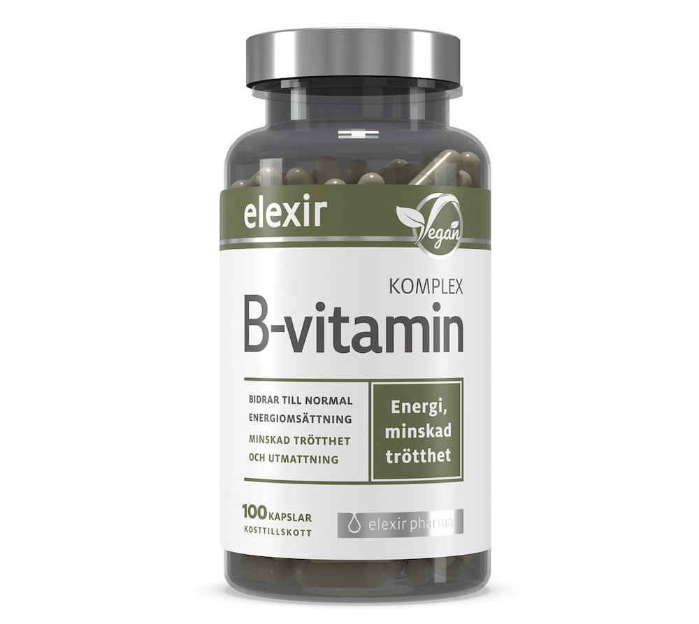 Elexir B-vitamin Komplex 100 kapslar