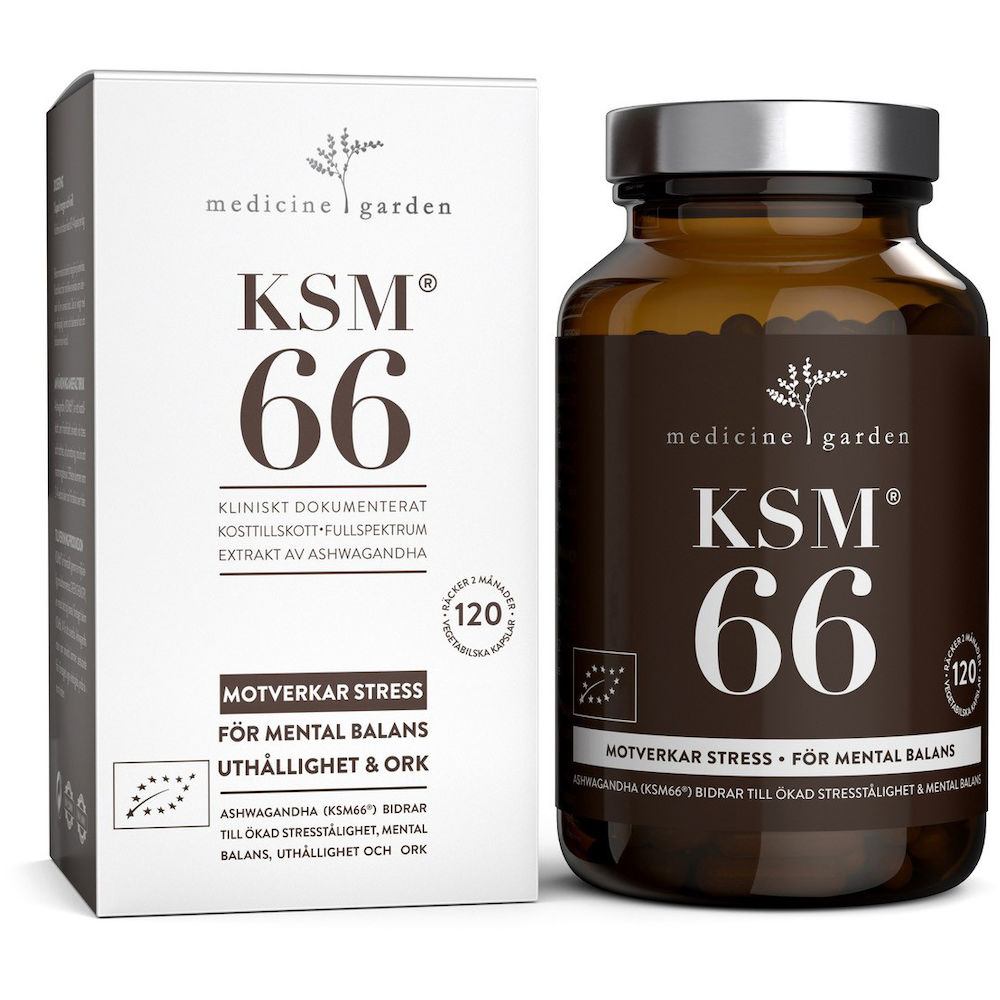 KSM66 Ekologisk Ashwagandha 300 mg 120 kapslar