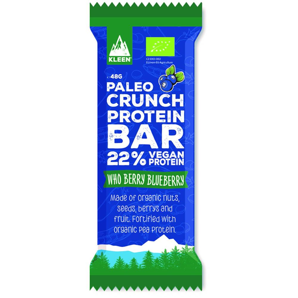 Kleen Sports Nutrition Paleo Crunch Protein Bar Who Berry