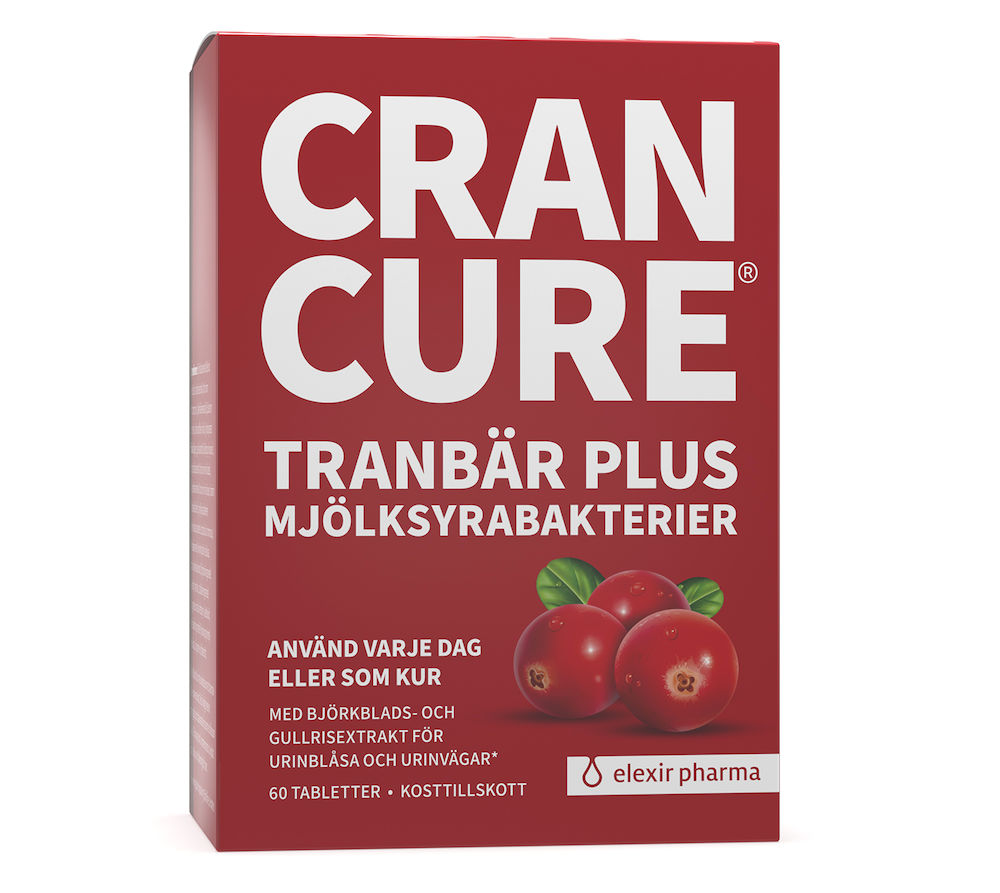 Elexir Cran Cure Tranbär Plus Mjölksyrabakterier 60 tabletter