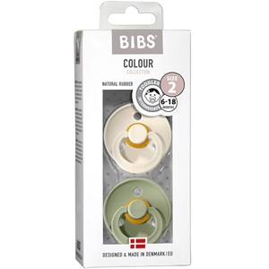 BIBS Colour Latex Size 2 Ivory/Sage 2-pack