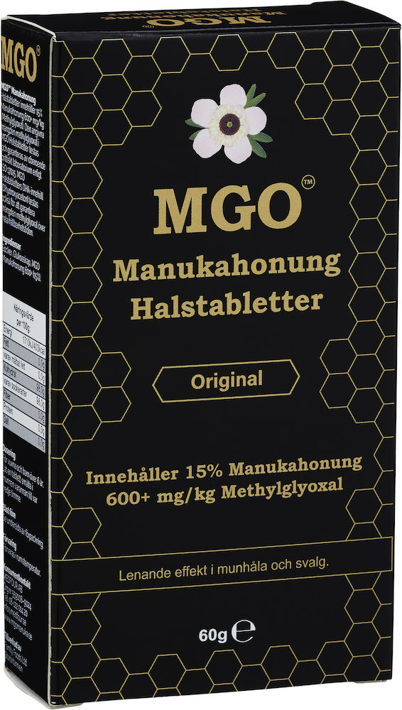 MGO Manukahonung 600+ Halstabletter Original 60 g