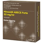 Minoxidil ABECE Forte Kutan lösning 50mg/ml Flaska, 3x60ml