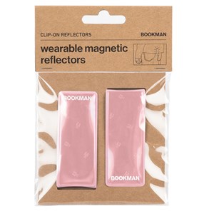 Bookman Clip-On Reflectors Pink 2-pack