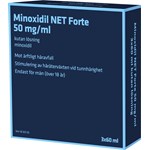 Minoxidil NET Forte Kutan lösning 50mg/ml Flaska, 3x60ml