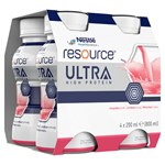 Resource Ultra jordgubb 4x200 ml