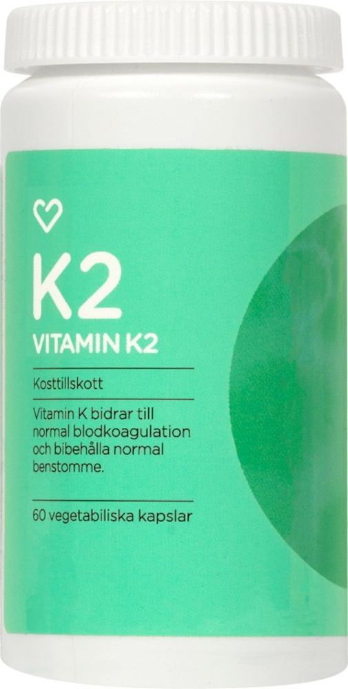 Hjärtats Vitamin K2 60 vegetabiliska kapslar