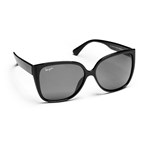 Haga Eyewear Solglas Milan Polarized Black Grey Lens 1par